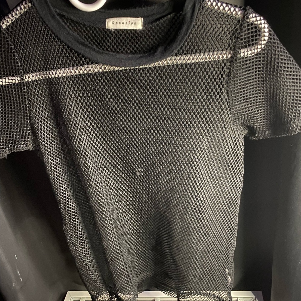 See Through Black Shirt